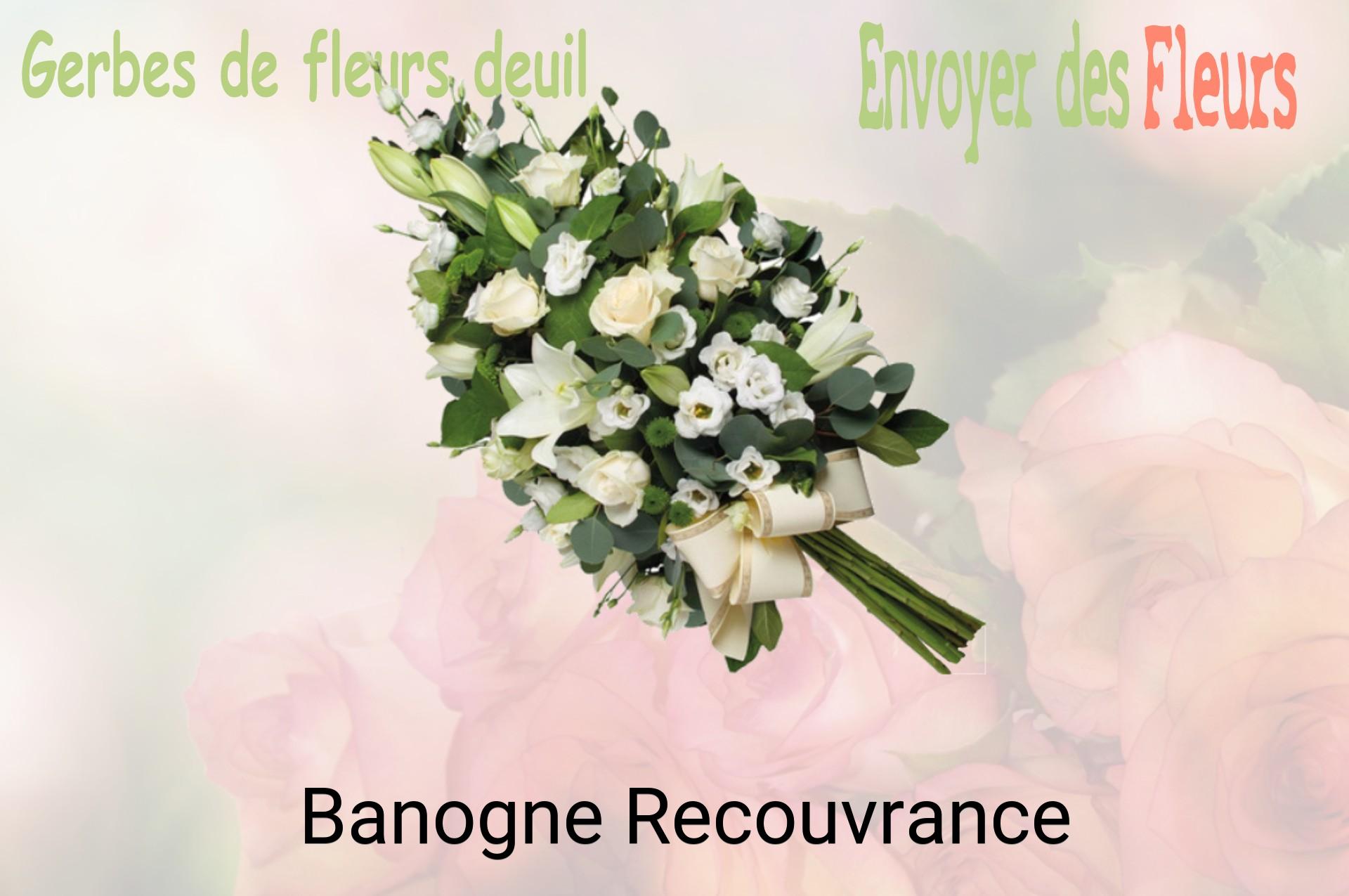Gerbe de fleurs de deuil livrée à Banogne-Recouvrance